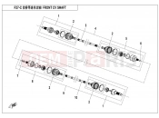 CFMOTO 2015 UTV UFORCE 800 (CF800-3) FRONT CV DRIVE SHAFT
