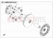 CFMOTO 2017 UTV UFORCE 800 (CF800-3) DRIVE PULLEY - E05-1