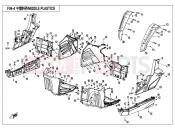 CFMOTO UFORCE 800 (CF800-3) MIDDLE PLASTICS - F04-4