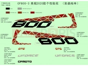 CFMOTO 2020 UTV UFORCE 800 (CF800-3) DECAL KITS(2020,CRYSTAL ORANGE)