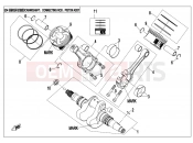 CFMOTO 2017 UTV UFORCE 800 (CF800UTR-2) CRANKSHAFT @^ CONNECTING ROD @^ PISTON ASSY. - E04