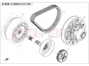 CFMOTO 2017 UTV UFORCE 800 (CF800UU-A) CLUTCH AND CVT ASSY - E05