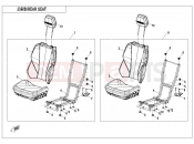 CFMOTO 2025 SSV ZFORCE 950 (CF1000STR-3L) REAR SEAT - F13-2