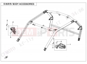 CFMOTO 2025 SSV ZFORCE 950 (CF1000STR-3L) BODY ACCESSORIES - F26-2-V1