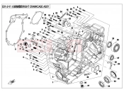 RIGHT CRANKCASE ASSY - E01-2-V1 - CFMOTO ZFORCE 1000 (CF1000US-2) 2017