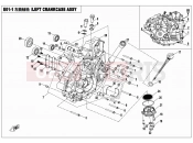 CFMOTO ZFORCE 500 (CF500US-EX) LEFT CRANKCASE ASSY - E01-1