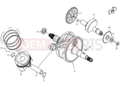 CFMOTO Z6 EX (CF600-6) CRANKSHAFT, PISTON, BALANCER - E12