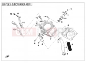 CFMOTO ZFORCE 600 (CF625-3) CYLINDER BODY - E09
