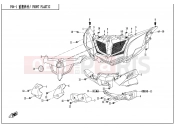 CFMOTO ZFORCE 800 (CF800) FRONT PLASTIC - F04-1