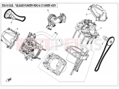 CFMOTO 2017 SSV ZFORCE 800 (CF800) CYLINDER HEAD @^ CYLINDER ASSY. - E02-V2