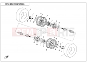 CFMOTO 2019 SSV ZFORCE 800 (CF800) FRONT WHEEL(2018) - F07-B