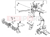 DUCATI 1992 Supersport 750 SS FRONT BRAKE SYSTEM SINGLE DISK » BRAKING SYSTEM