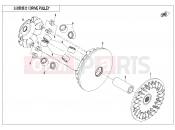 CFMOTO 2019 SSV ZFORCE 800 (CF800) DRIVE PULLEY - E05-1