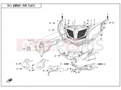 CFMOTO 2021 SSV ZFORCE 800 (CF800) FRONT PLASTICS - F04-1