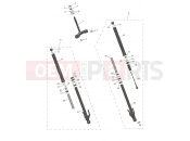 Triumph 2025 TRIDENT 660cc CN4040 > Front Forks & Lower Yoke Assy