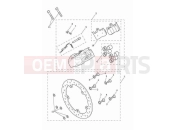 TRIUMPH Rocket 3 R Rear brake caliper & discs