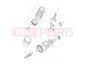 Crankshaft, Conrods & Pistons - Triumph TRIDENT 660cc CB1390 > CN4039 2025