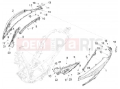 PIAGGIO Beverly 310 Classic-Sport (EU) Side cover - Spoiler