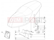 Saddle/seats - Piaggio Typhoon 50 4T E2 (CA, US) 2024