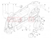 PIAGGIO Typhoon 50 4T E2 (CA, US) Crankcase cover - Crankcase cooling