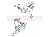 SUZUKI DR125S E (1984) 26 - TURN SIGNAL LAMP (E18)