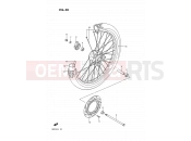 SUZUKI DR125S H (1987) 40 - FRONT WHEEL