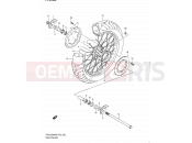 SUZUKI DR125SM L0 (2010) (E02) 52 - REAR WHEEL