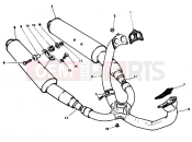 DUCATI 1991 Superbike 851 EXHAUST SYSTEM » EXHAUST SYSTEM