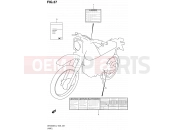 37 - LABEL - Suzuki DR200SE L2 (2012) (E03,E28,E33)