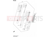 39 - FRONT DAMPER - Suzuki DR200SE L2 (2012) (E03,E28,E33)