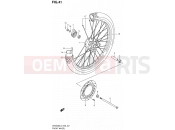 41 - FRONT WHEEL - Suzuki DR200SE L2 (2012) (E03,E28,E33)
