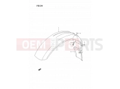 SUZUKI DR350S L (1990) (E02) 36 - FRONT FENDER