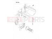 SUZUKI DR350S L (1990) (E02) 39A - RIGHT HANDLE SWITCH (SEE NOTE)