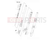 SUZUKI DR350S L (1990) (E02) 33B - FRONT DAMPER (DR350SR E22,E24)