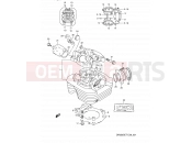 SUZUKI DR350S L (1990) (E03,E28,E33) 1 - CYLINDER HEAD
