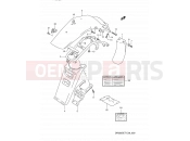 SUZUKI DR350S L (1990) (E03,E28,E33) 39 - REAR FENDER (MODEL L/M/N/P)
