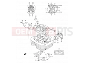 SUZUKI DR350SE T (1996) (E02,E04,E18,E94) 1 - CYLINDER HEAD