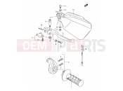 SUZUKI DR350SE T (1996) (E02,E04,E18,E94) 40 - RIGHT HANDLE LEVER (MODEL R/S/T)