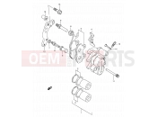SUZUKI DR350SE T (1996) (E02,E04,E18,E94) 48 - FRONT CALIPER