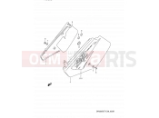 SUZUKI DR350SE T (1996) (E03,E28,E33) 33B - FRAME COVER (MODEL T)