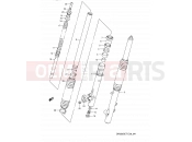 SUZUKI DR350SE T (1996) (E03,E28,E33) 41 - FRONT DAMPER