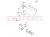 39 - RIGHT HANDLE LEVER - Suzuki DR650SE K2 (2002) (E03,E28,E33)