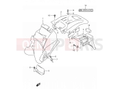 41 - REAR FENDER - Suzuki DR650SE K2 (2002) (E03,E28,E33)