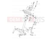 45 - STEERING STEM - Suzuki DR650SE K2 (2002) (E03,E28,E33)
