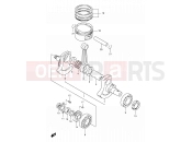 SUZUKI DR650SE K2 (2002) (E04,E17,E18,E24,E34) 5 - CRANKSHAFT