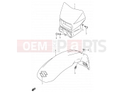 SUZUKI DR650SE K2 (2002) (E04,E17,E18,E24,E34) 37D - HEADLAMP HOUSING (MODEL K5 E24)
