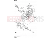 66 - REAR WHEEL - Suzuki DR650SE L4 (2014) (E03,E28,E33)
