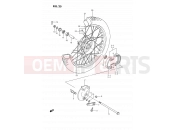 SUZUKI DS80 G (1986) (E03) 25 - FRONT WHEEL