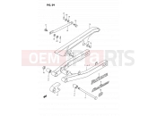 SUZUKI DS80 H (1987) (E03) 29 - REAR SWINGING ARM