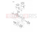 SUZUKI DS80 J (1988) (E24) 4 - CRANKSHAFT